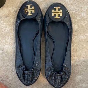 Navy Tory Burch Flats